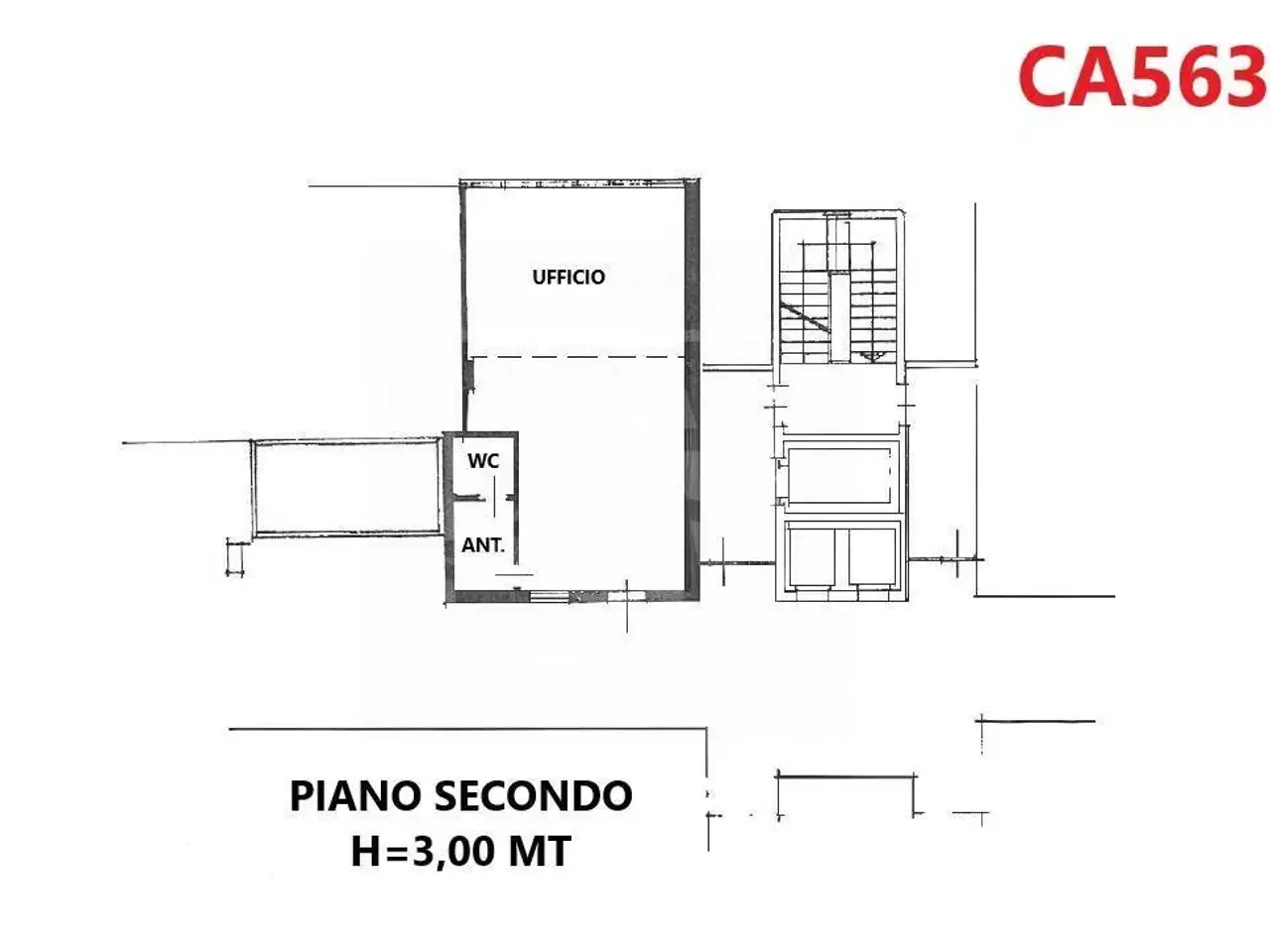 Ufficio in Via Achille Peri 6, Reggio Emilia, {3} - Planimetria 1
