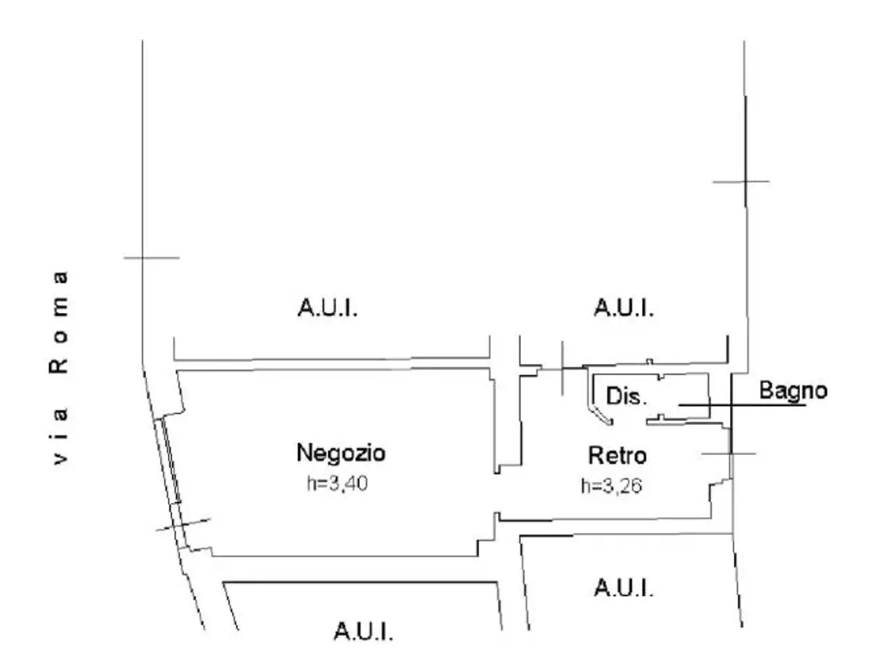 Negozio in Via Roma, Azzano San Paolo, {3} - Planimetria 1