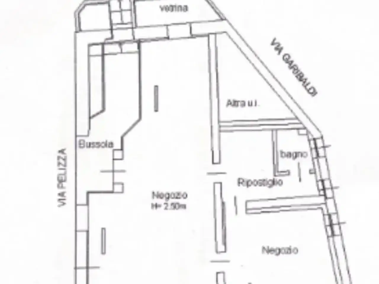 Negozio in Via F. Pelizza, Sacile, {3} - Planimetria 1