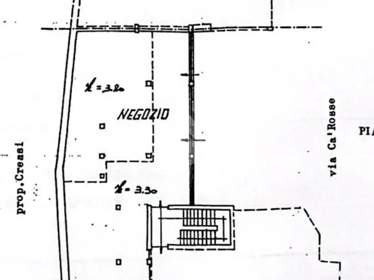 Negozio in Via Cà Rosse 3, San Giovanni Ilarione, {3} - Planimetria 1