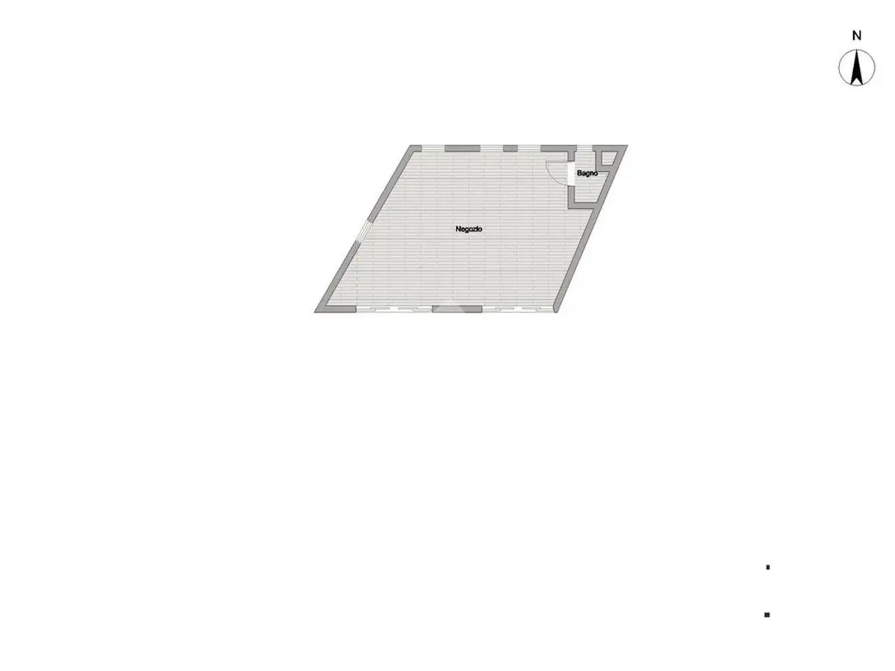 Negozio in Via Roccole 66, Darfo Boario Terme, {3} - Planimetria 1