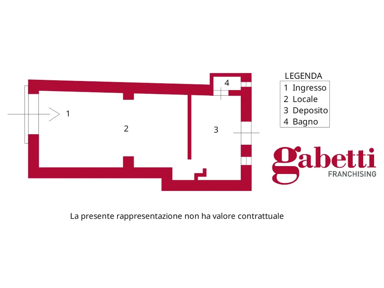 Negozio in Via dei Principati , Salerno, {3} - Planimetria 1