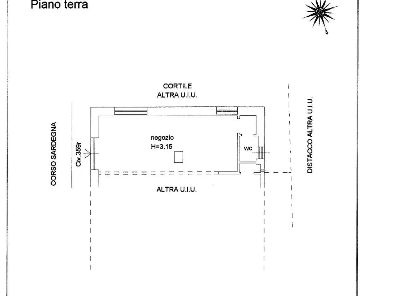 Negozio in Corso Sardegna 359, Genova - Planimetria 1