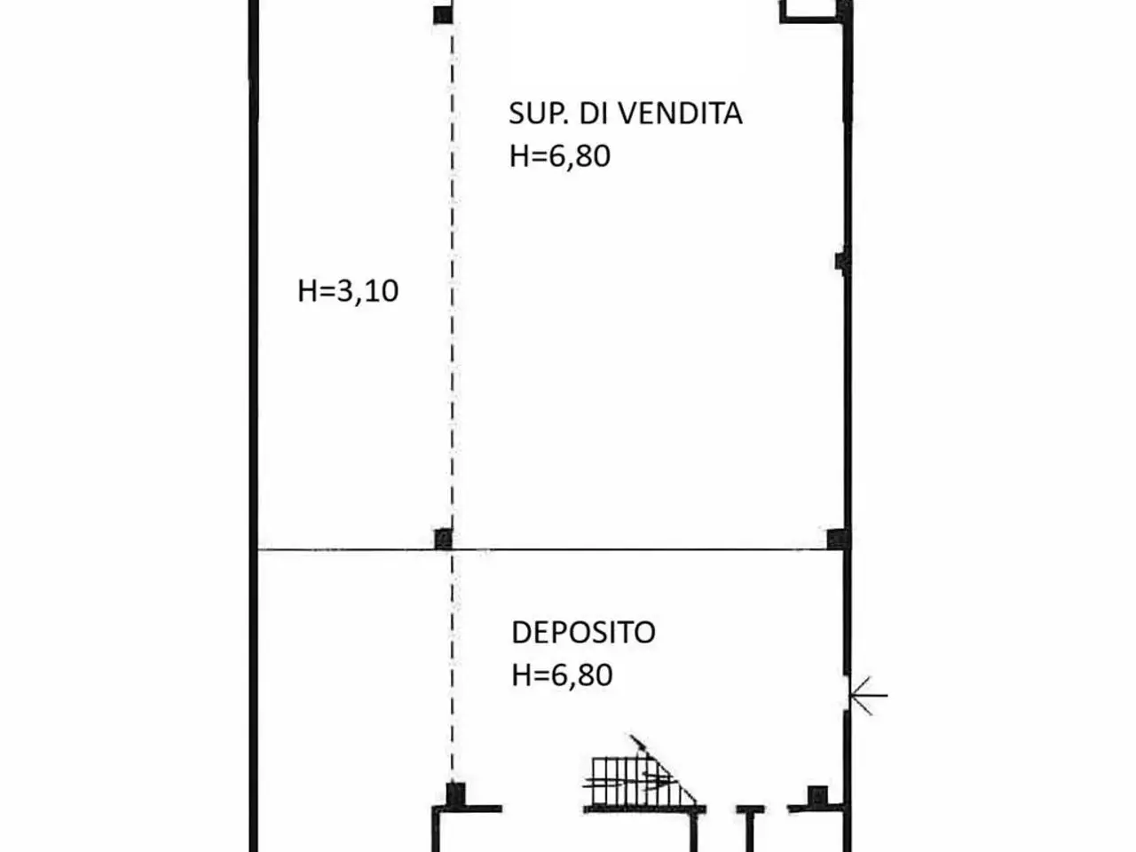 Capannone in Via Enrico Mattei 23, Paderno Dugnano, {3} - Planimetria 1