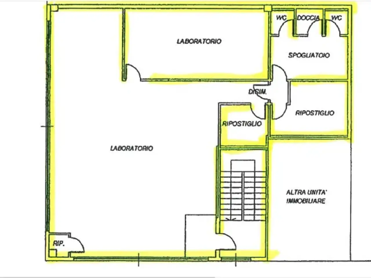 Magazzino in Via Benvenuto Cellini, Cadorago, {3} - Planimetria 1