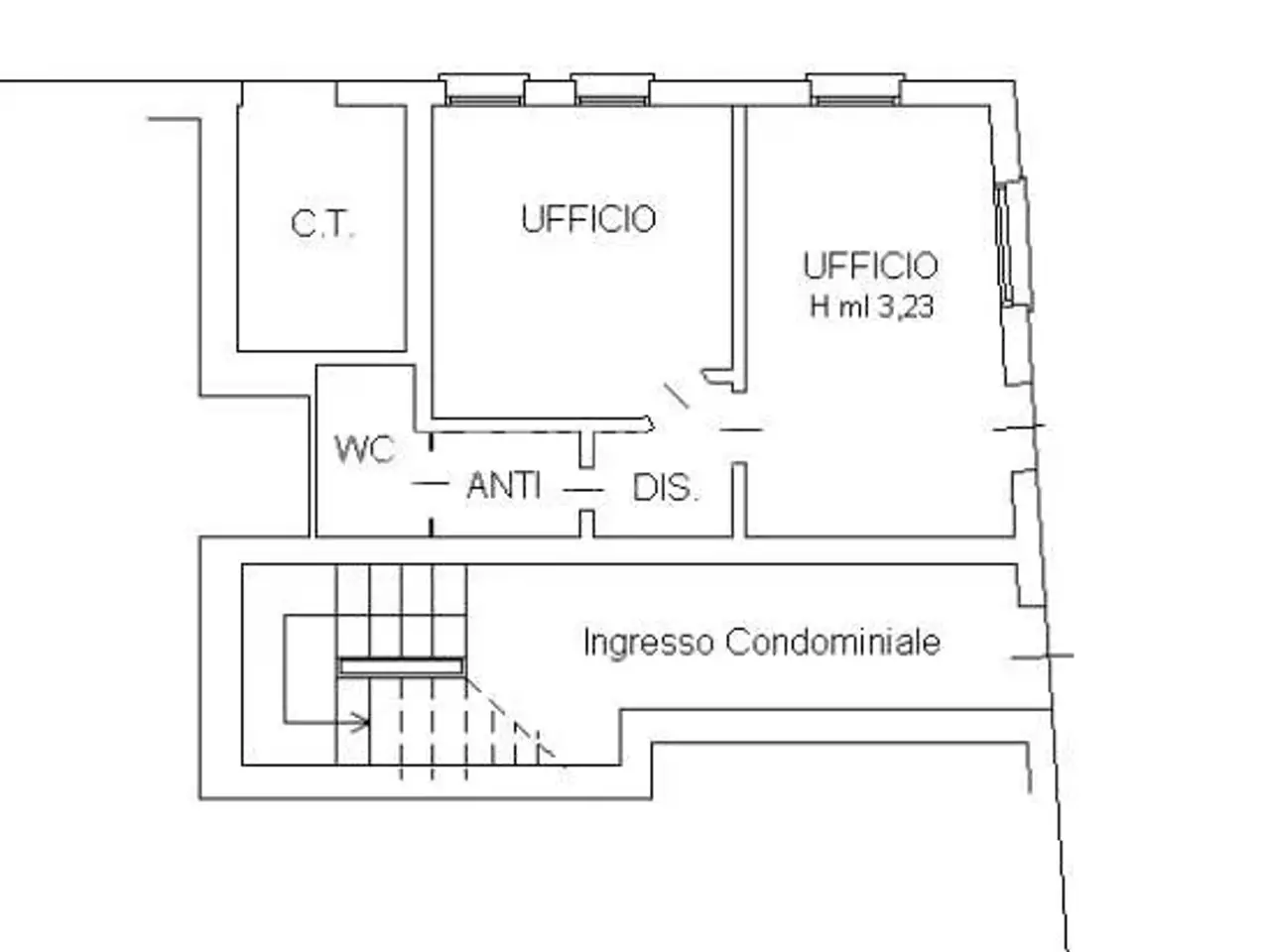Ufficio in Via Chiesanuova 137, Padova, {3} - Planimetria 1