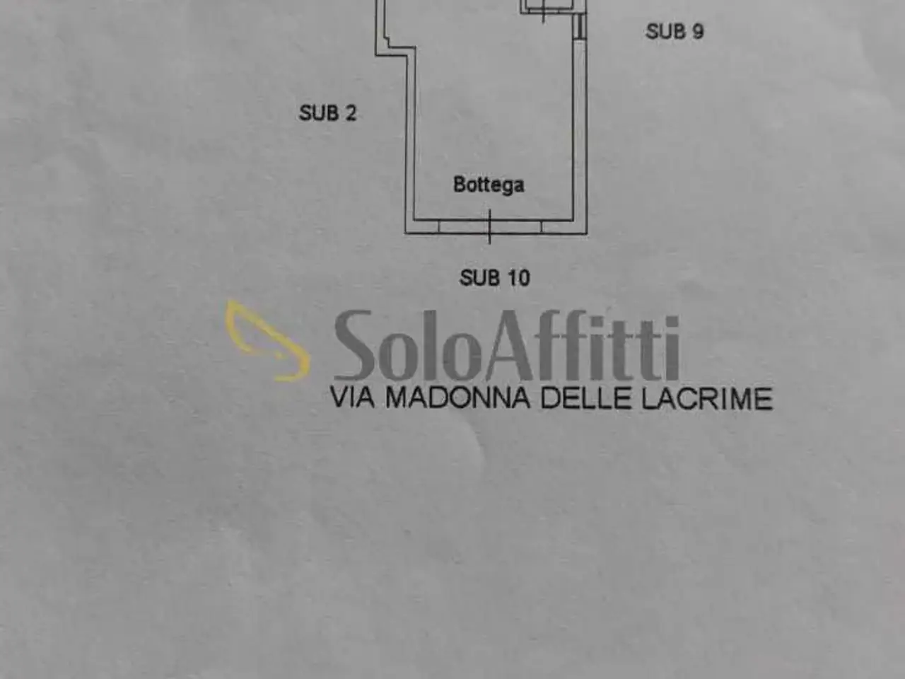 Negozio in Via Madonna delle Lacrime 9, San Giovanni La Punta, {3} - Planimetria 1