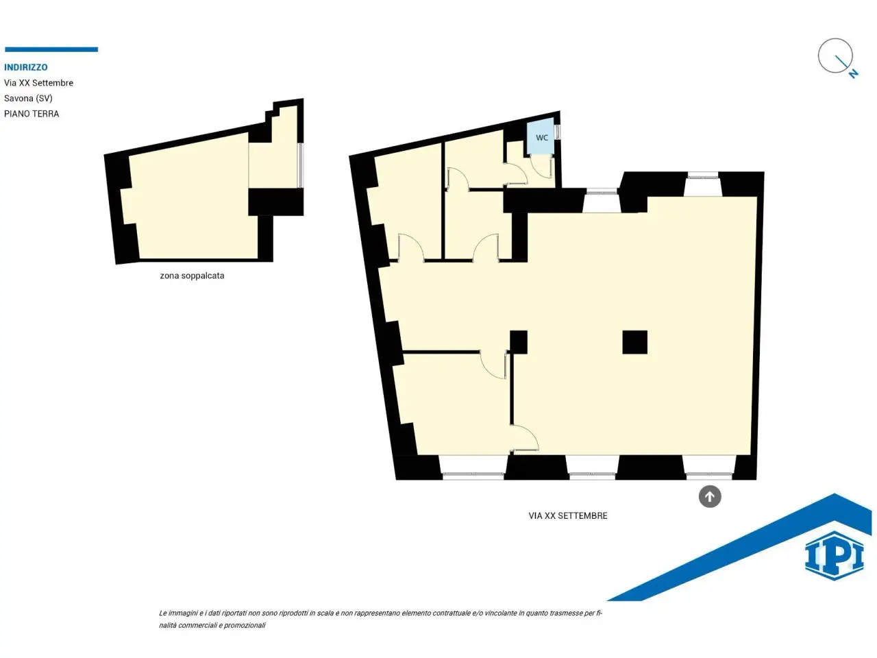 Negozio in Via XX Settembre, Savona, {3} - Planimetria 1