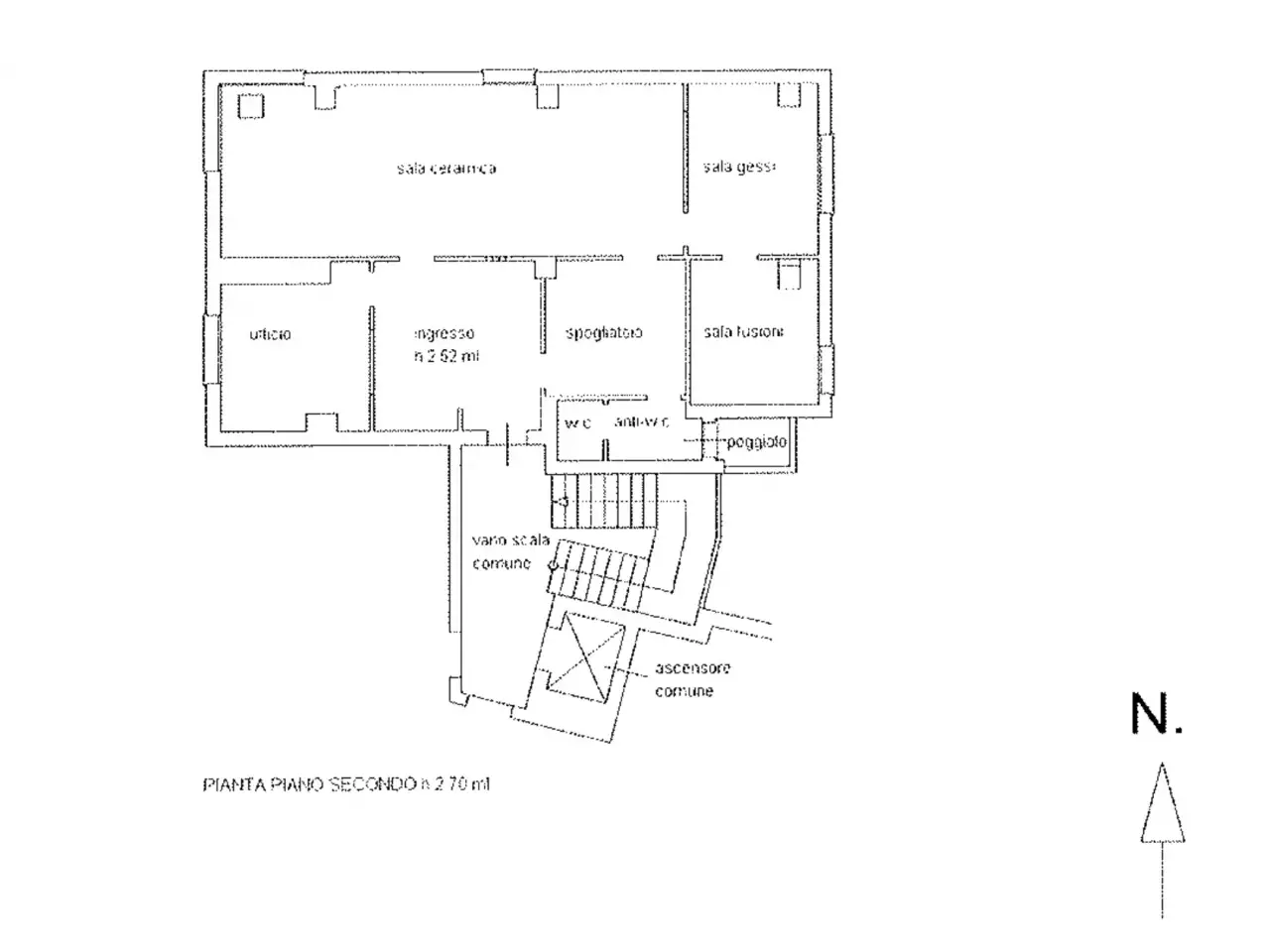 Ufficio in Via Vittorio Alfieri, 1a, Spinea, {3} - Planimetria 1