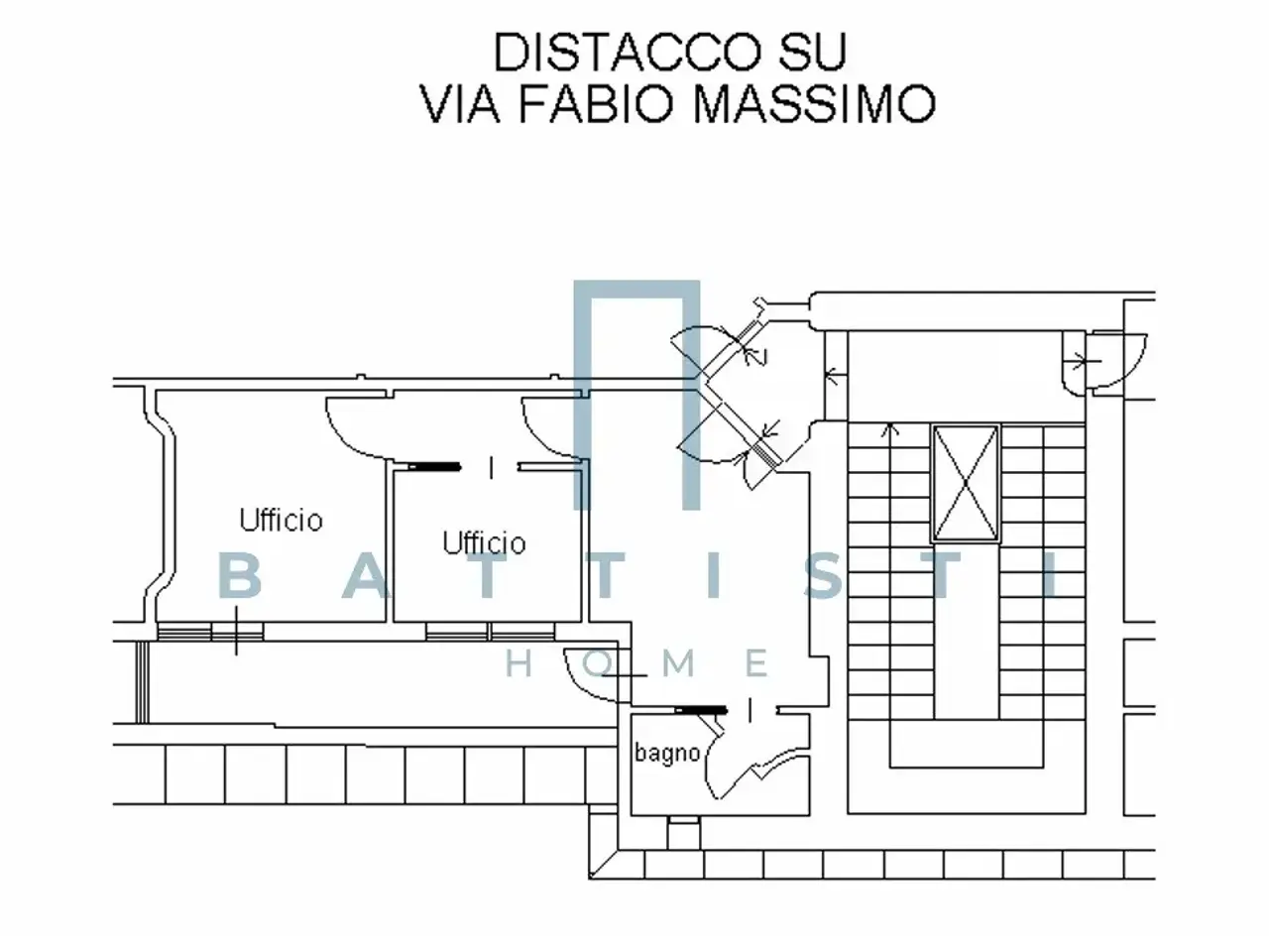 Ufficio in Via Fabio Massimo, Roma, {3} - Planimetria 1
