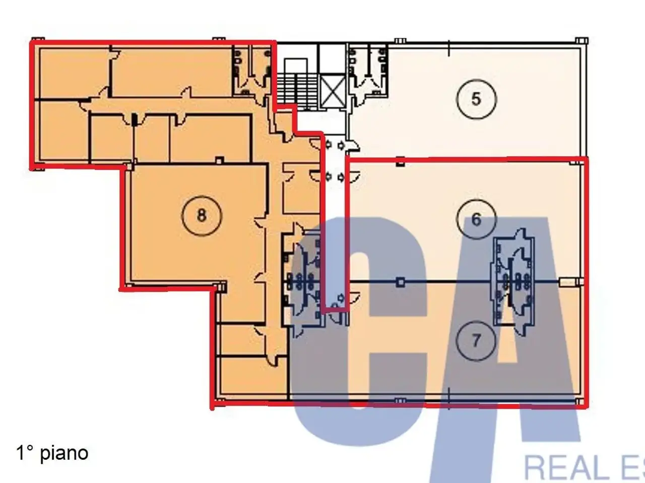 Ufficio in Vicolo Simonetta, Caponago, {3} - Planimetria 1