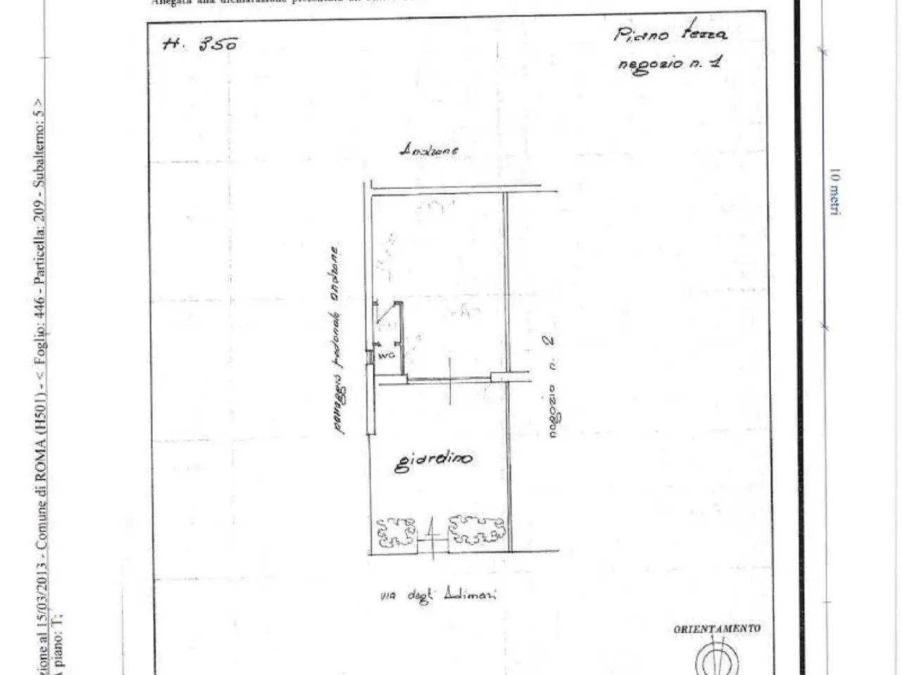 Locale commerciale in Via degli Adimari, Roma, {3} - Planimetria 1