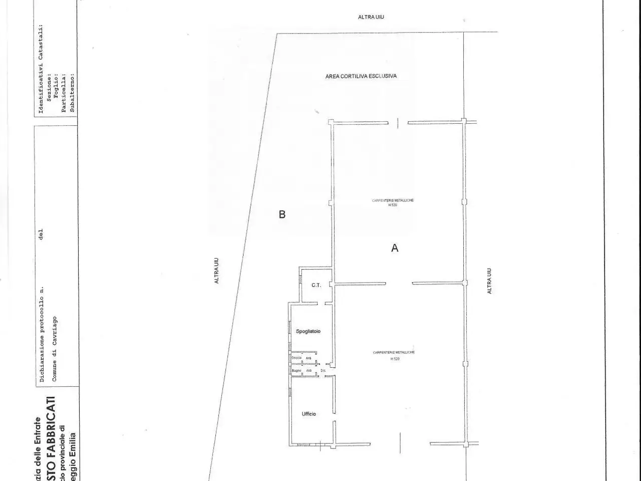 Capannone in Via Adriano Olivetti 2, Cavriago, {3} - Planimetria 1