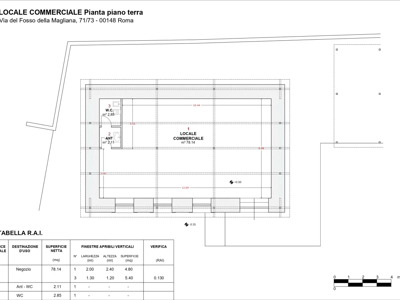 Capannone in Via del Fosso della Magliana 73, Roma, {3} - Planimetria 1