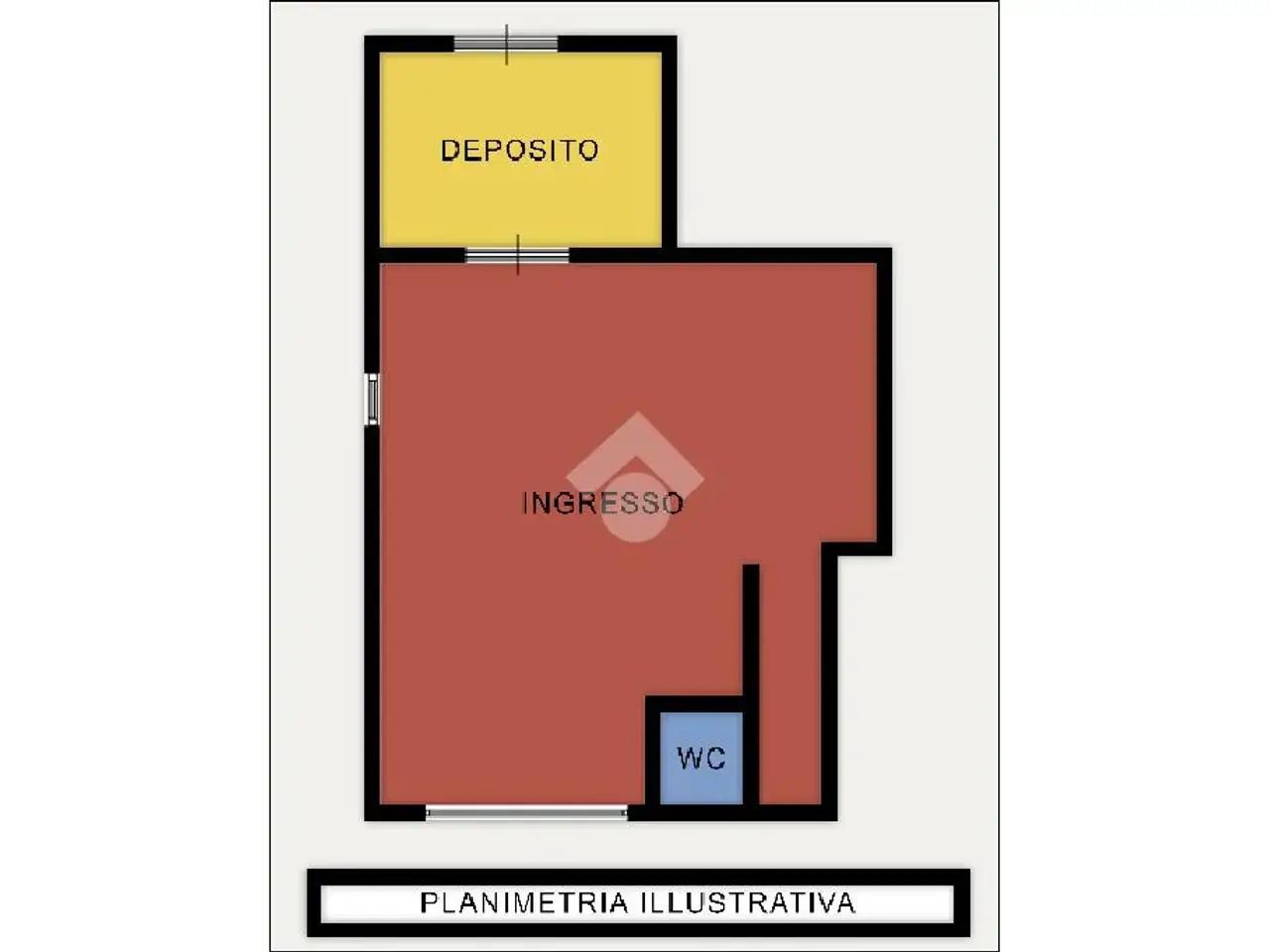 Negozio in Via San Severino 8, San Severo, {3} - Planimetria 1