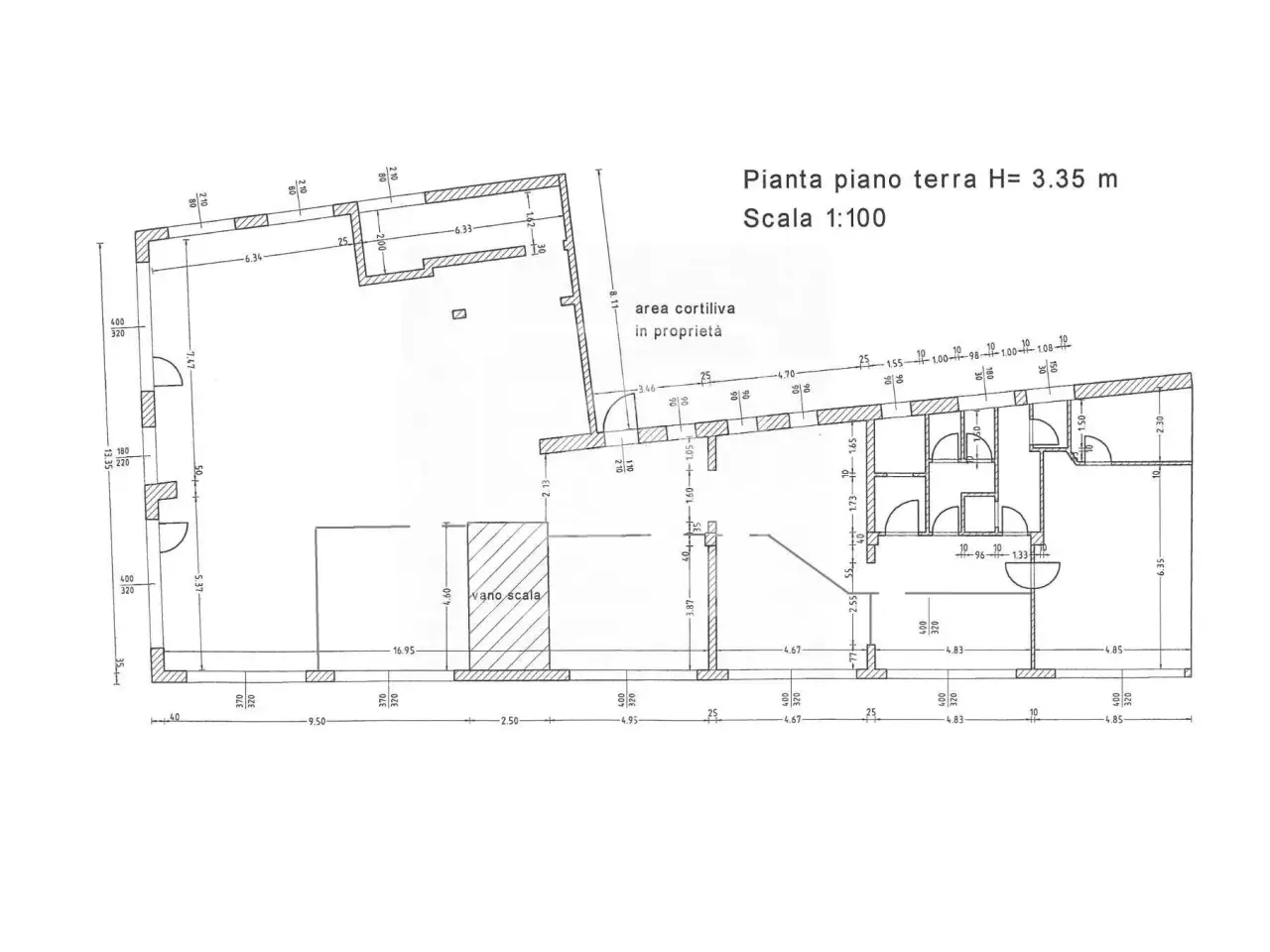 Ufficio in Via Vittorio Veneto 11, Montecchio Emilia, {3} - Planimetria 1