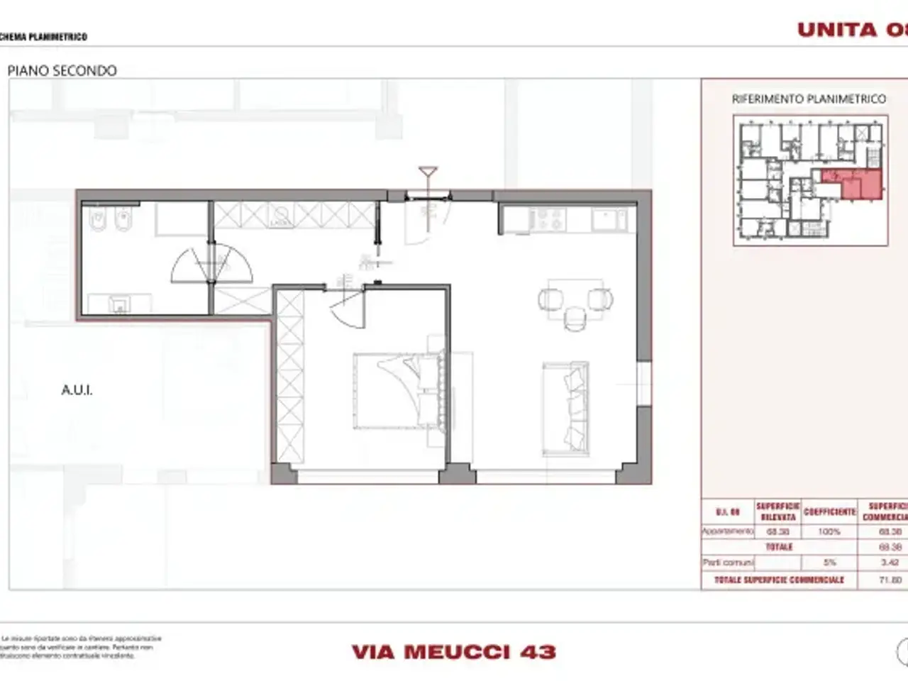 Negozio in Via Antonio Meucci 43, Milano, {3} - Planimetria 1
