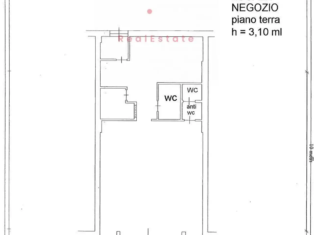 Esercizio commerciale in Via Umberto Giordano 72a, Roma, {3} - Planimetria 1