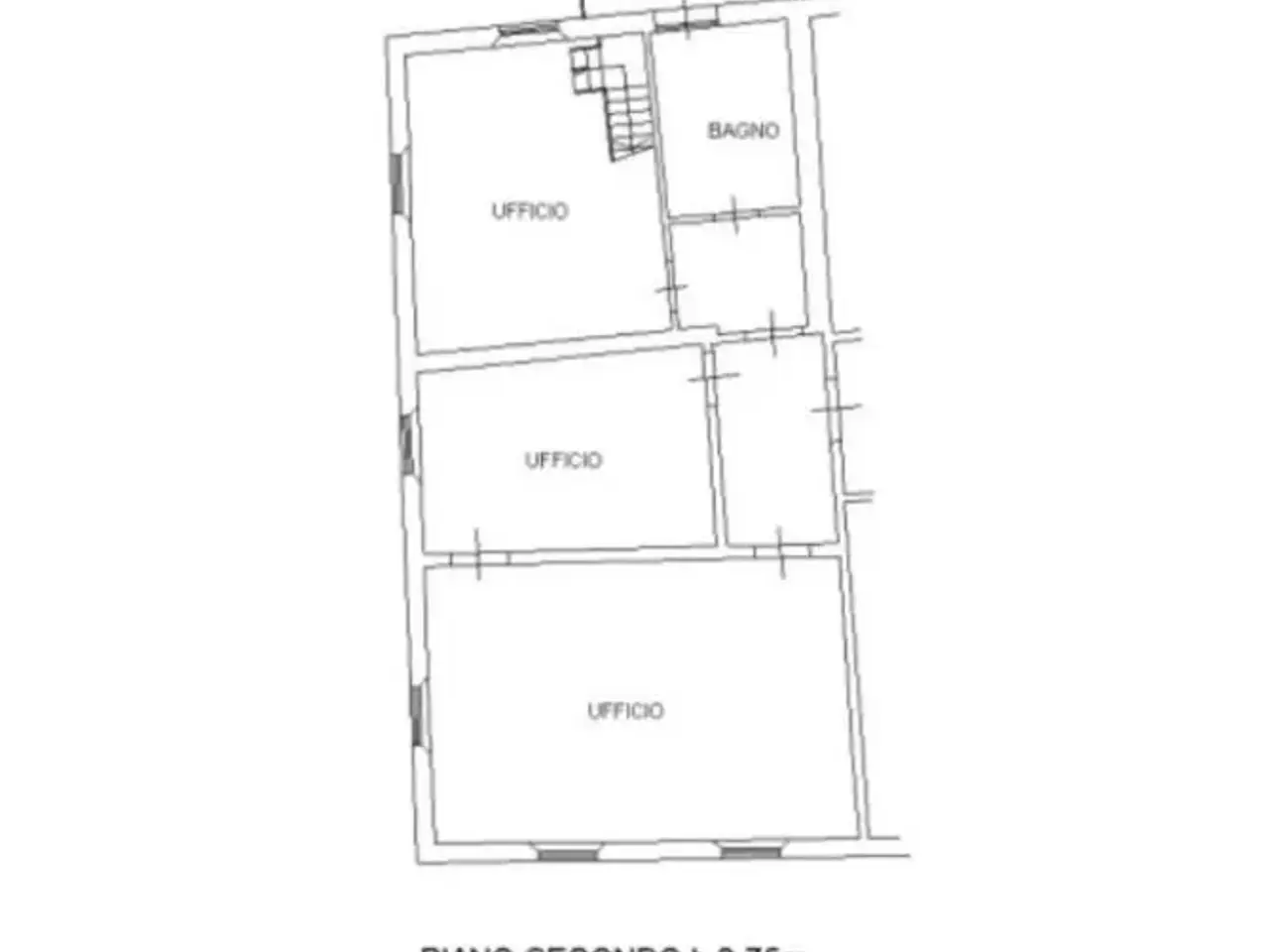 Ufficio in Piazza Giacomo Matteotti 28, Santa Croce Sull'Arno, {3} - Planimetria 1