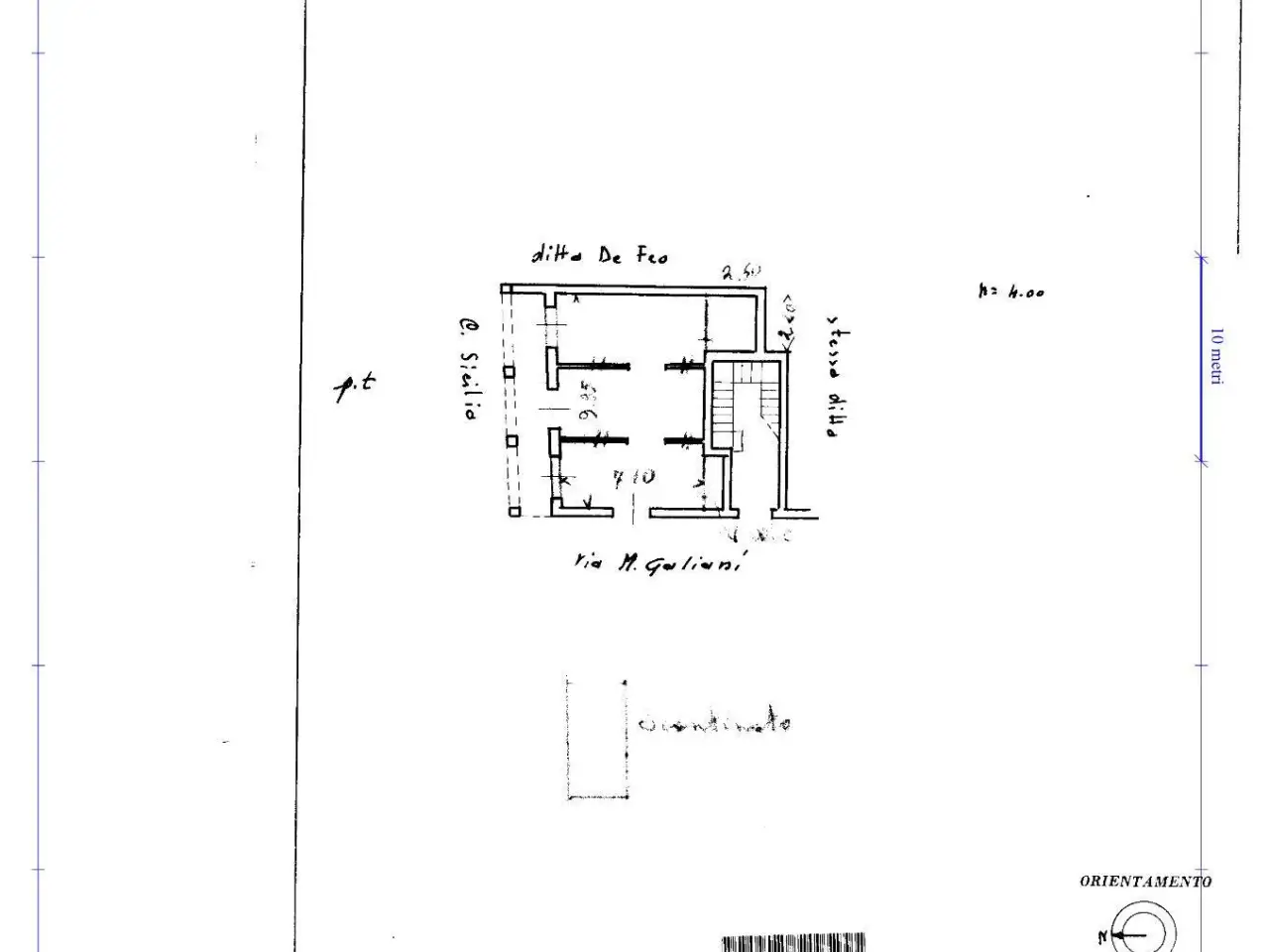 Negozio in Corso Benedetto Croce 82, Bari, {3} - Planimetria 1