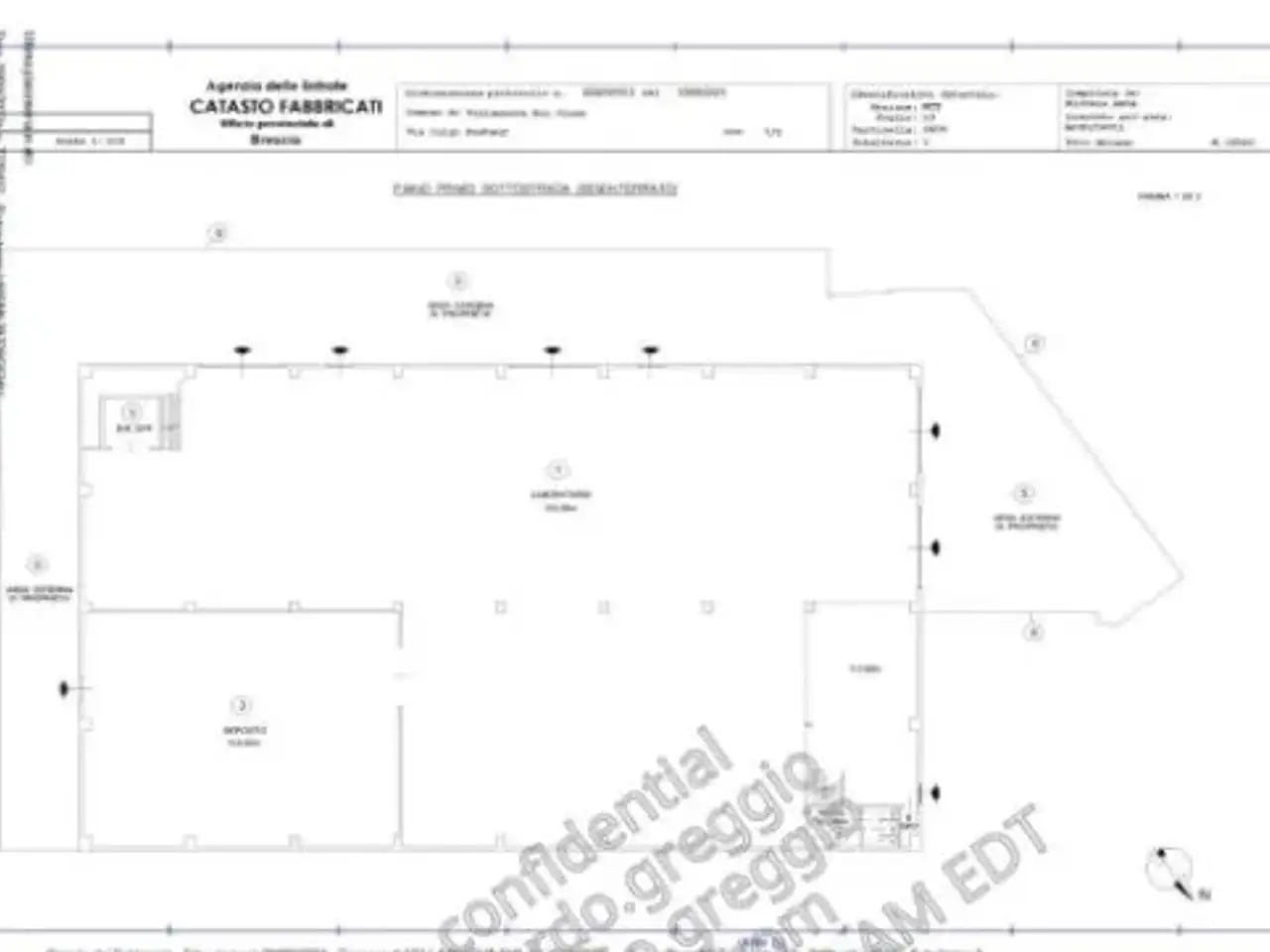 Capannone in Via Luigi Pasteur 7, Villanuova Sul Clisi, {3} - Planimetria 1