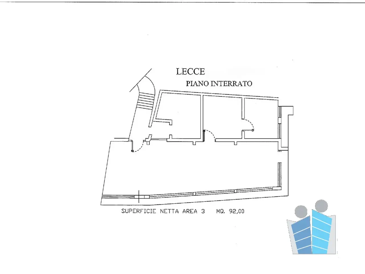 Ufficio in Piazzetta Sigismondo Castromediano, Lecce, {3} - Planimetria 1