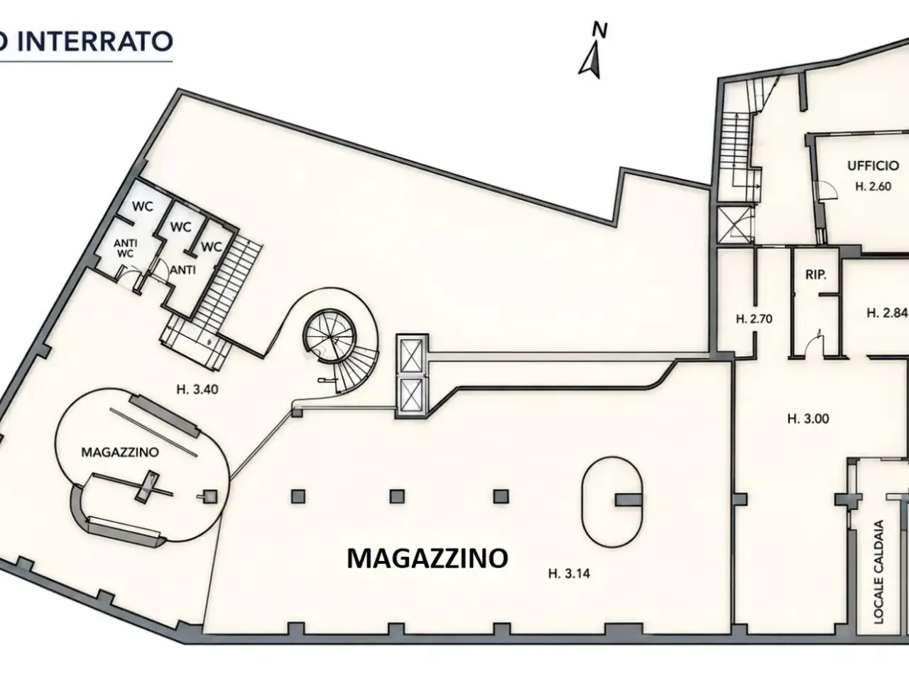 Magazzino in Via Zamboni, Bologna, {3} - Planimetria 1