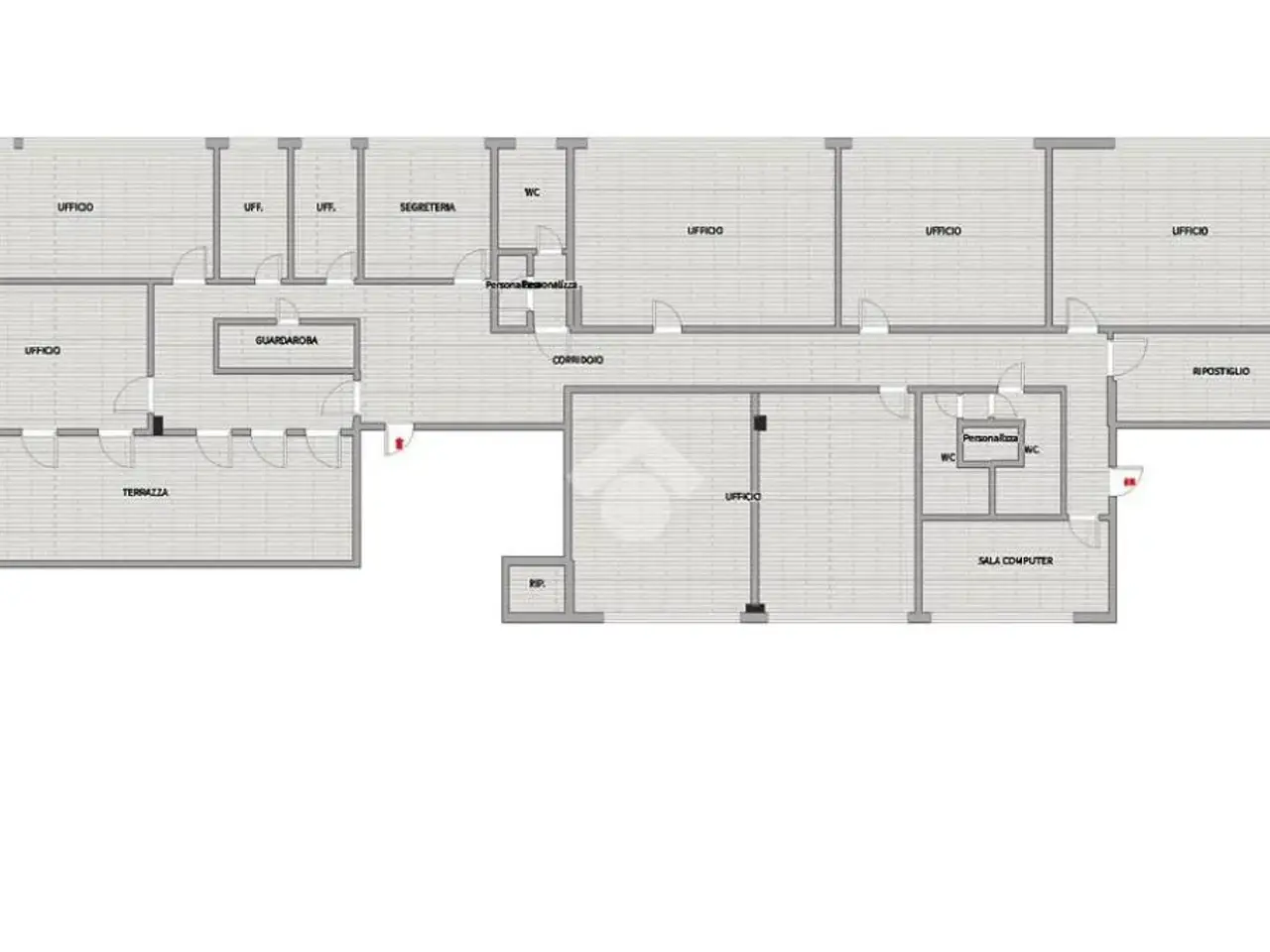 Ufficio in Strada del Santo 69, Cadoneghe, {3} - Planimetria 1