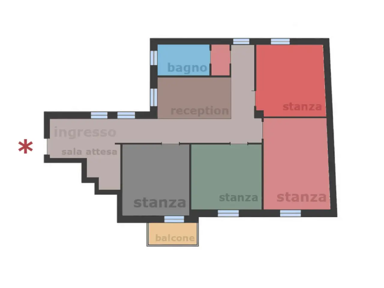 Ufficio in , Piacenza, {3} - Planimetria 1