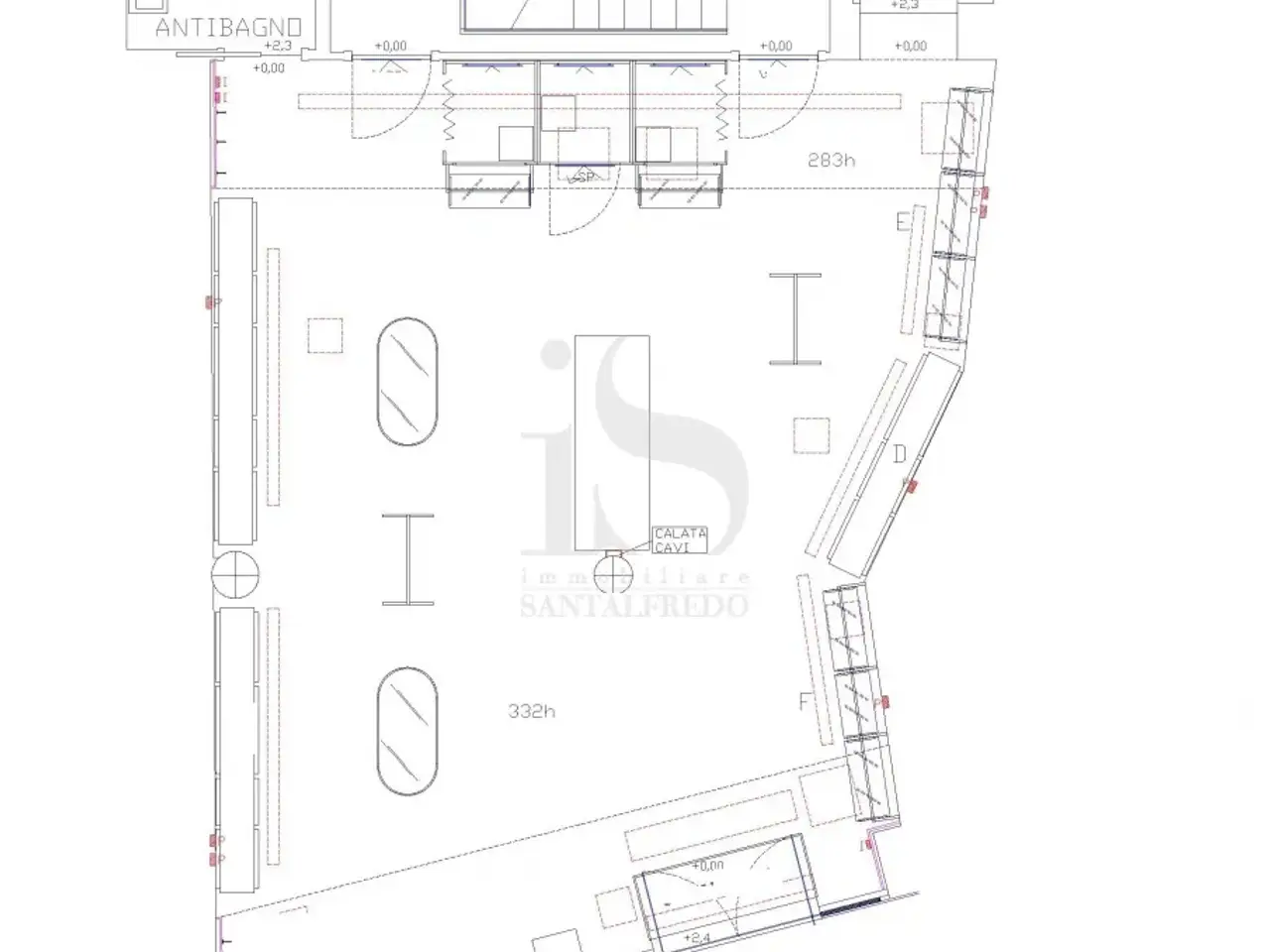 Negozio in Via Torino, Milano, {3} - Planimetria 1
