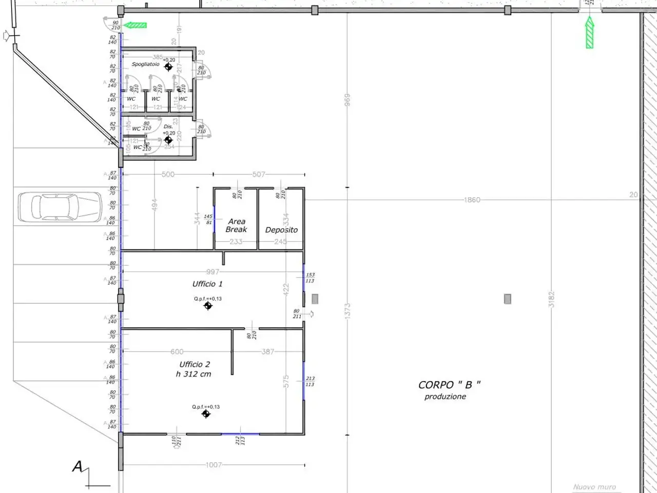 Capannone in Via Stravella, Settimo Milanese, {3} - Planimetria 1