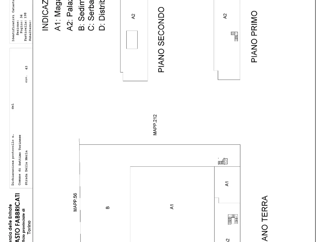 Capannone in Strada Cebrosa, Settimo Torinese, {3} - Planimetria 1