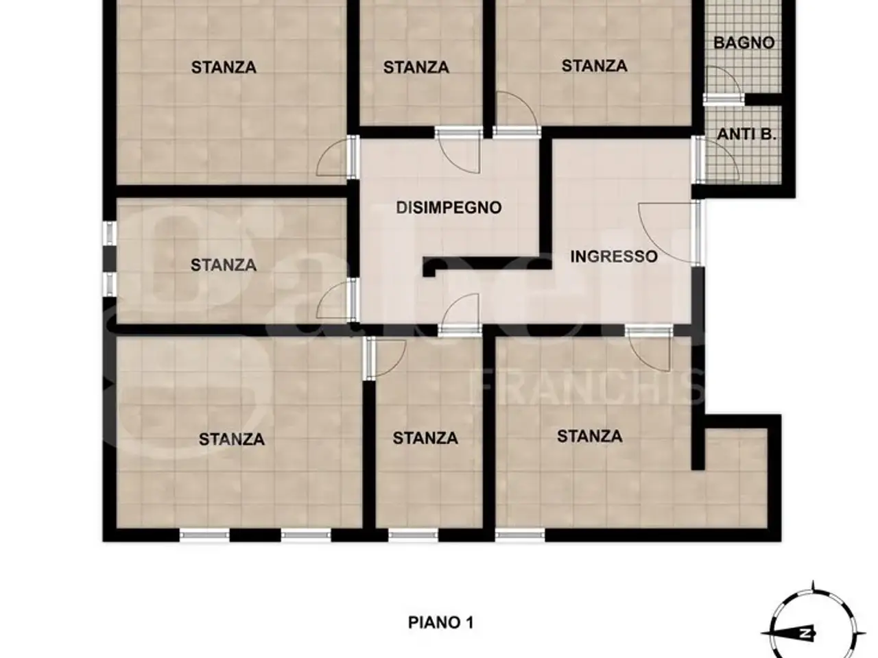 Ufficio in Via Roma Snc, Mogliano Veneto, {3} - Planimetria 1
