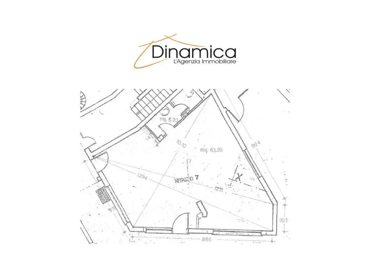 Negozio in Via Umberto I, Oderzo, {3} - Planimetria 1