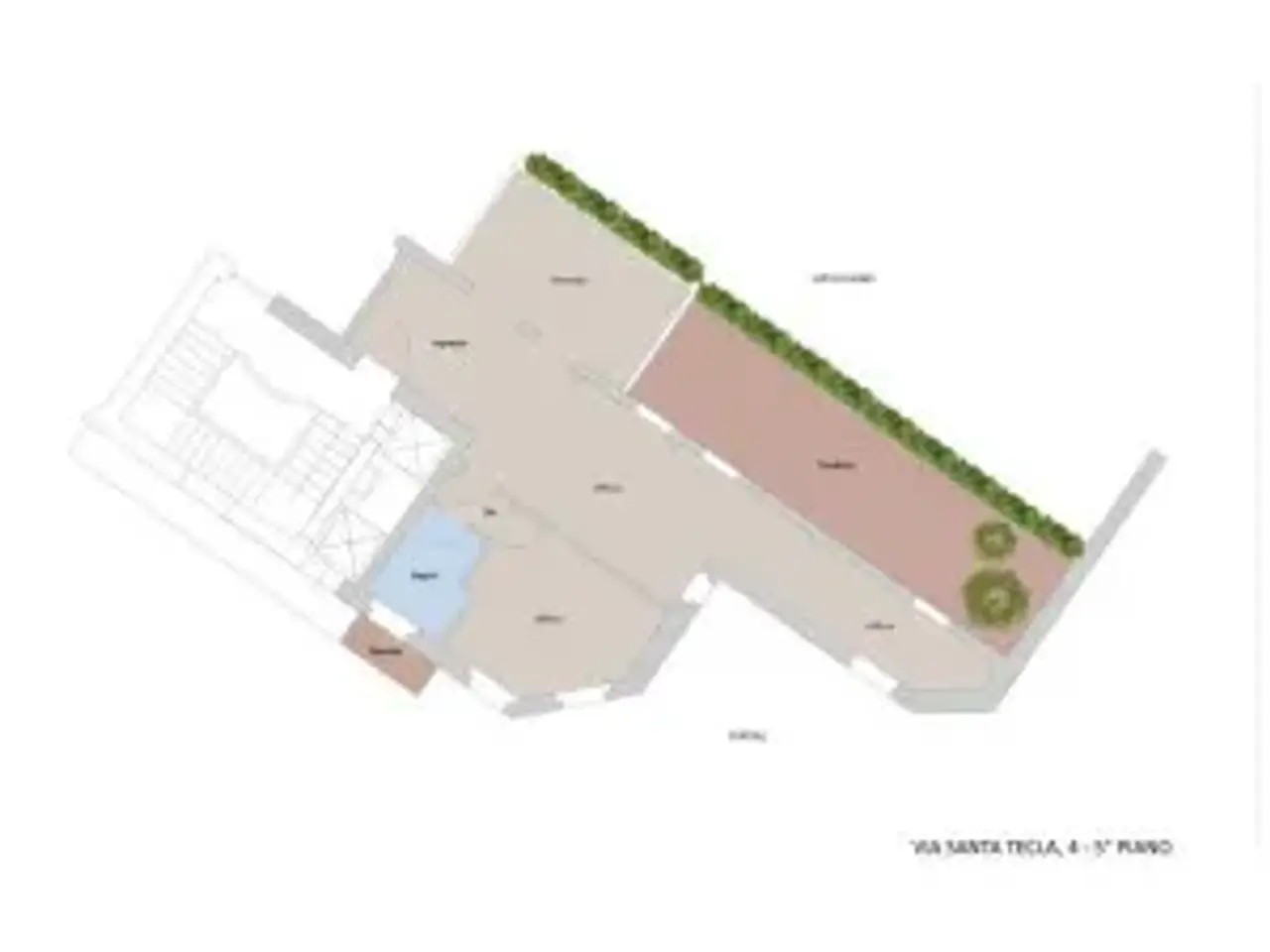 Ufficio in Via Santa Tecla 4, Milano, {3} - Planimetria 1