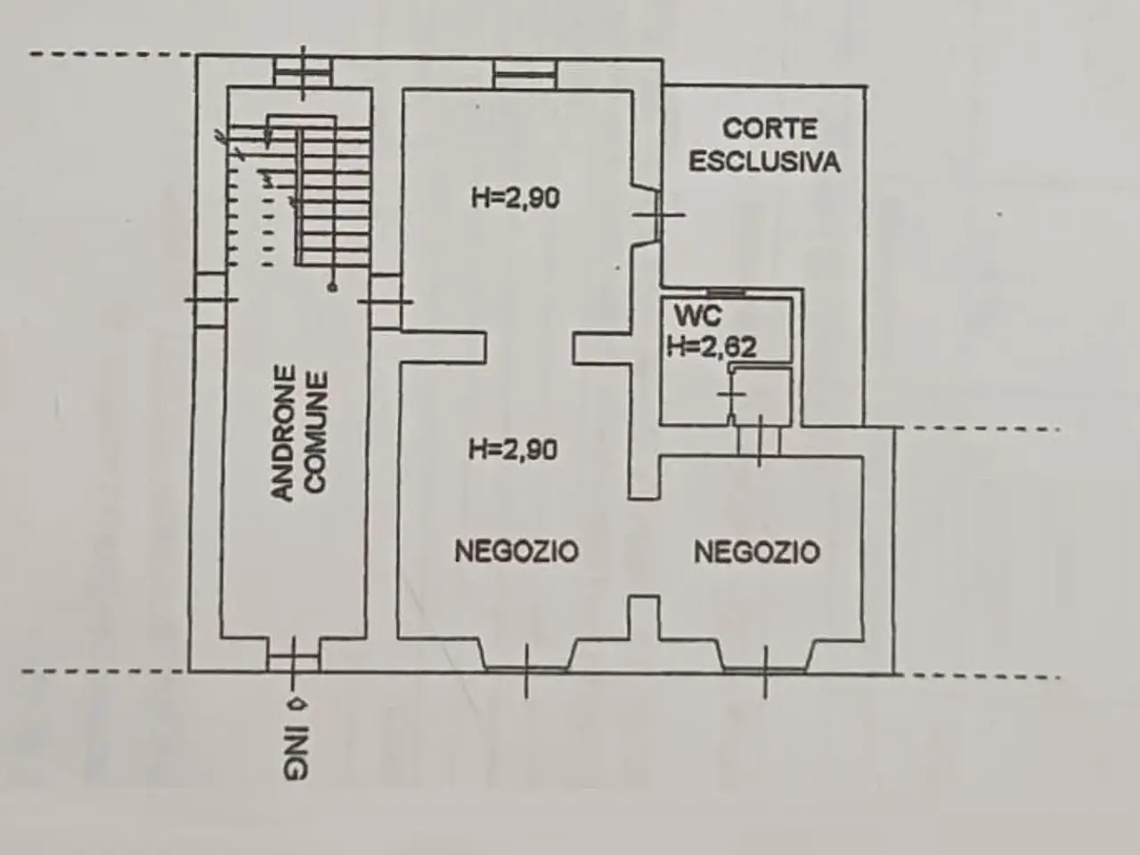 Locale commerciale in a Guglielmo Marconi 9, Carrara, {3} - Planimetria 1