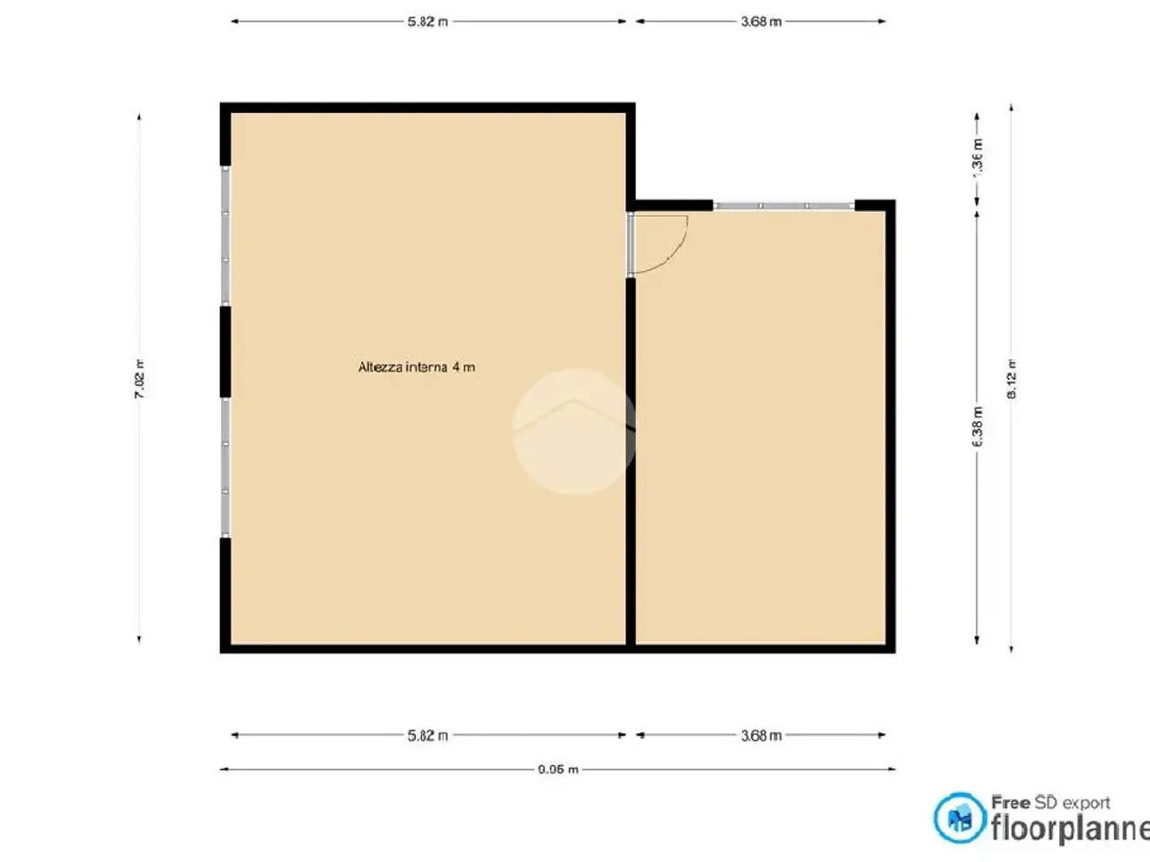 Capannone in Via Guglielmo Marconi 35, Canneto Sull'Oglio, {3} - Planimetria 1
