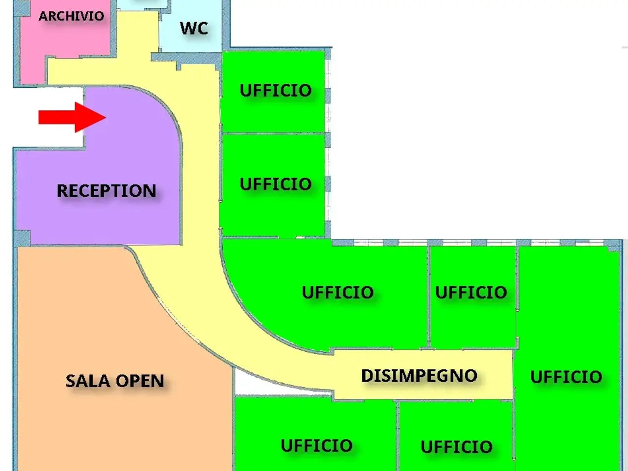 Ufficio in Via Vecchia Ferriera, 4, Vicenza, {3} - Planimetria 1