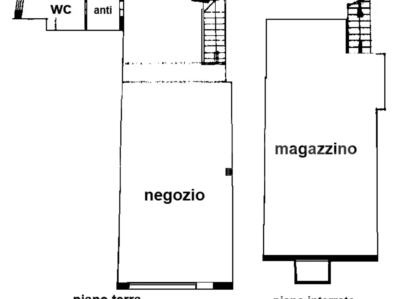 Negozio in Via Giordano Bruno 94, Padova, {3} - Planimetria 1