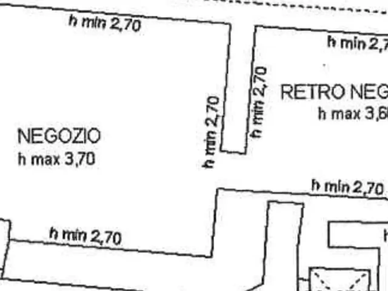 Negozio in Vico Invrea, Genova, {3} - Planimetria 1