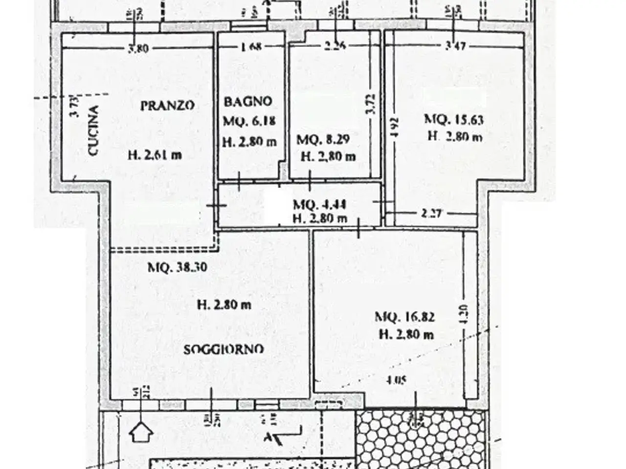 Appartamento in vendita, Via del Pino 17, Fucecchio - Planimetria 1