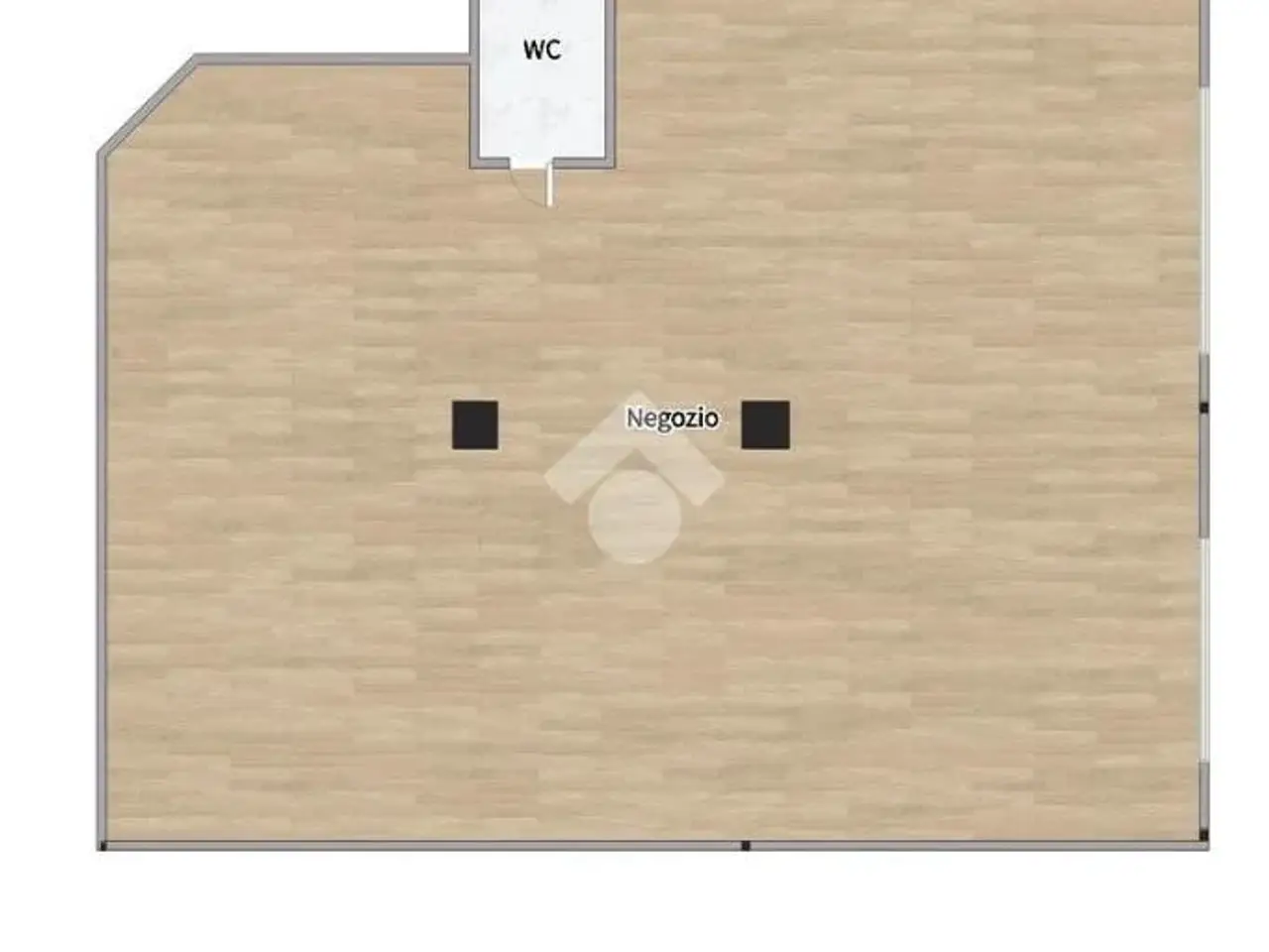 Negozio in Via Giovanni Berchet 22, Padova, {3} - Planimetria 1