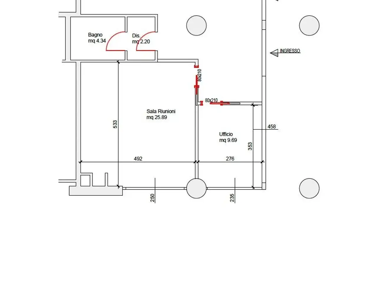 Negozio in Via dei Carpinoni, Bergamo, {3} - Planimetria 1