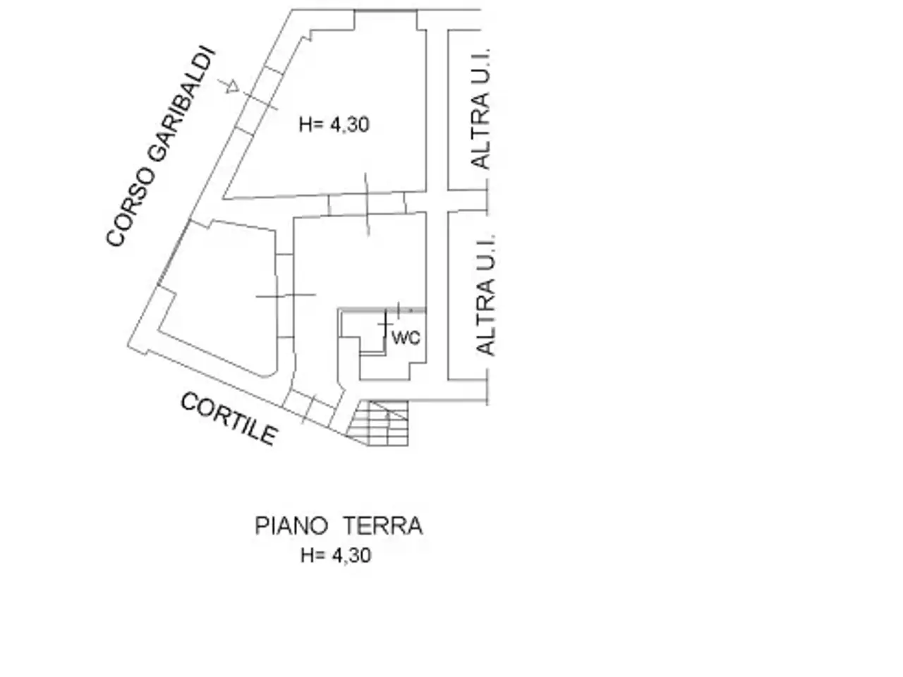 Negozio in Corso Giuseppe Garibaldi 332, Napoli, {3} - Planimetria 1