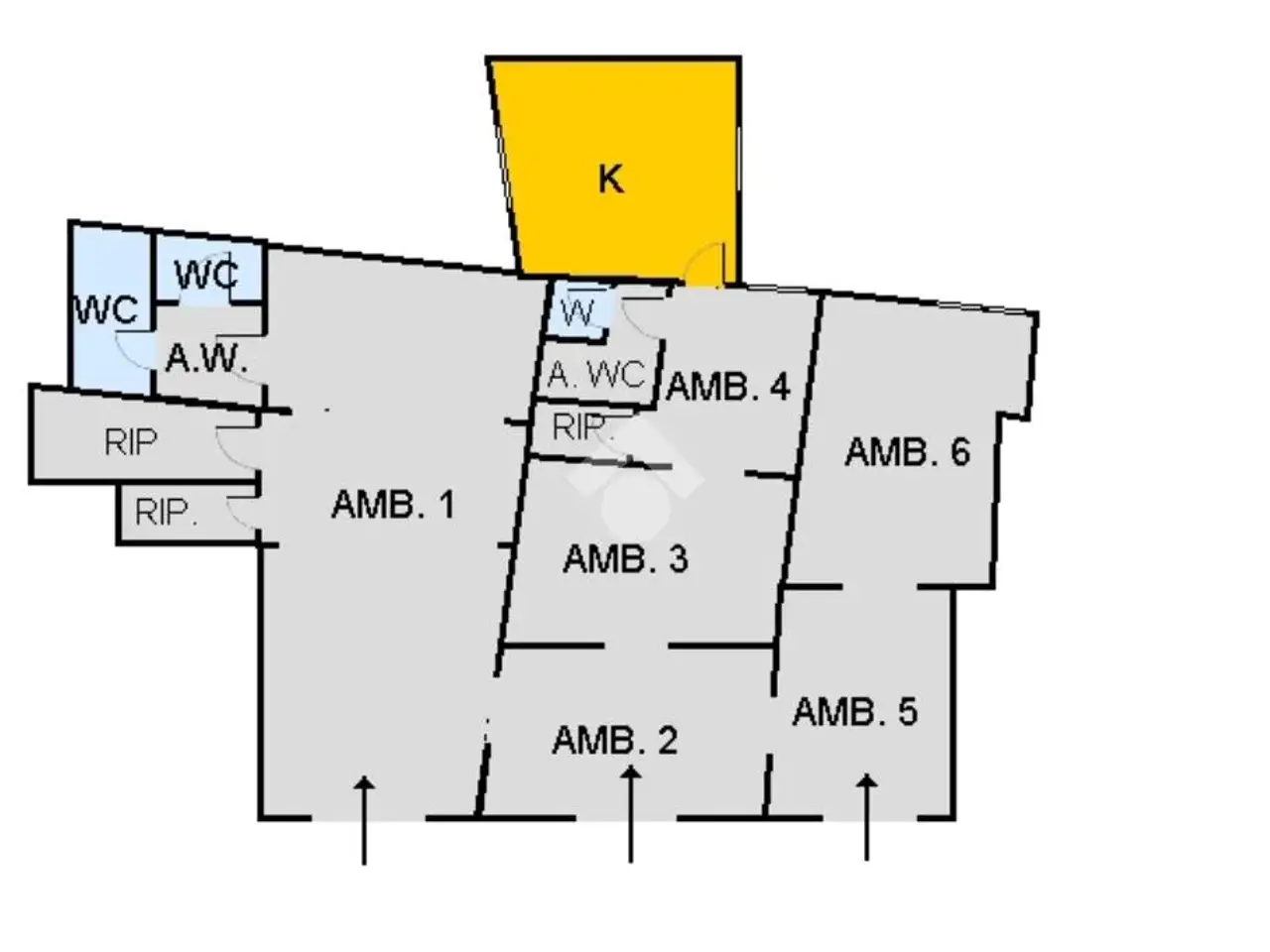 Negozio in Via Monteleone 32, Palermo, {3} - Planimetria 1