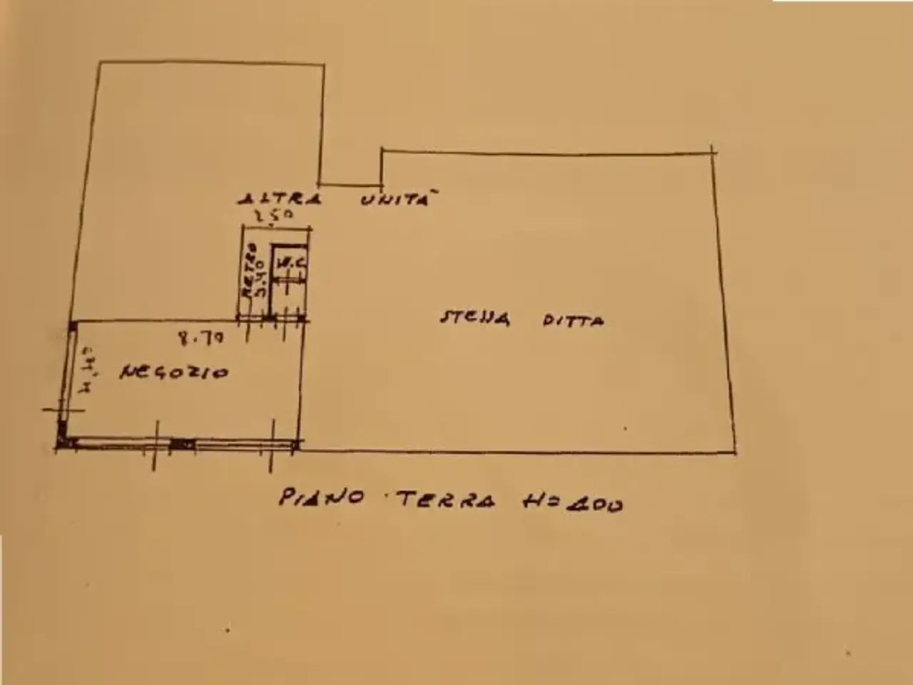Negozio in Via Monte Ortone, Abano Terme, {3} - Planimetria 1