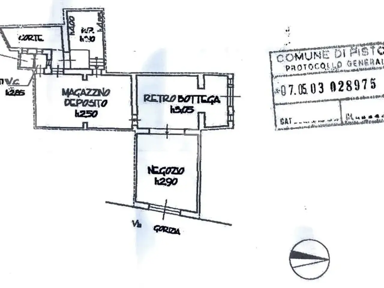 Negozio in Via Gorizia 16, Pistoia, {3} - Planimetria 1