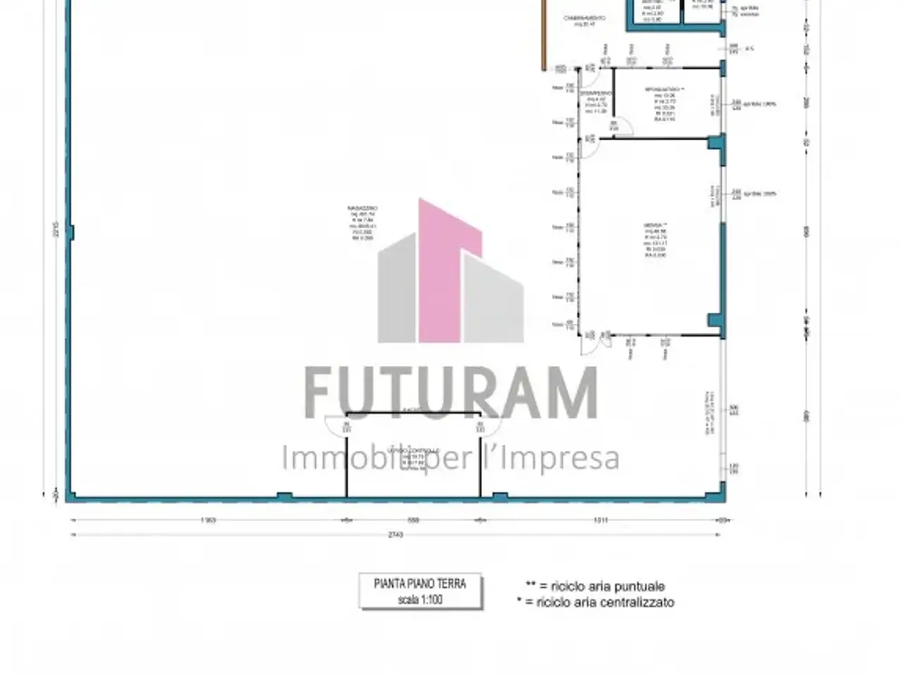 Capannone in , Montecchio Maggiore, {3} - Planimetria 1