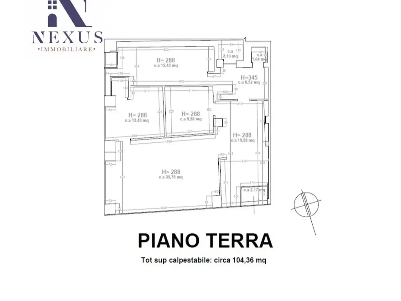 Negozio in Via U. De' Pili 32, Fano, {3} - Planimetria 1