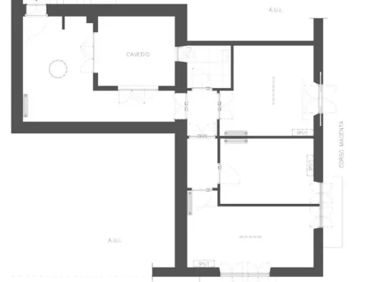 Ufficio in Corso Magenta 96, 20123 , Milano, {3} - Planimetria 1